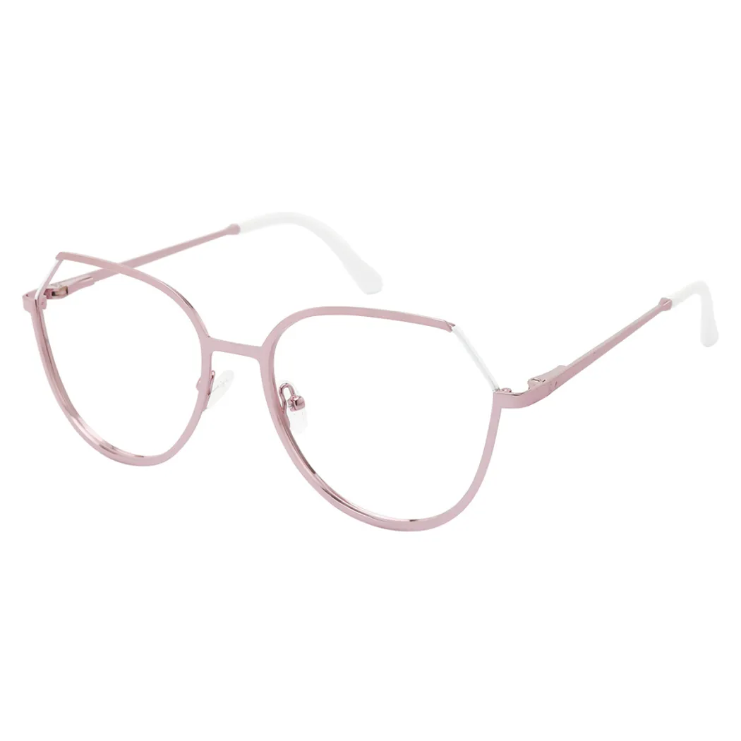 Geometric Pink Eyeglasses