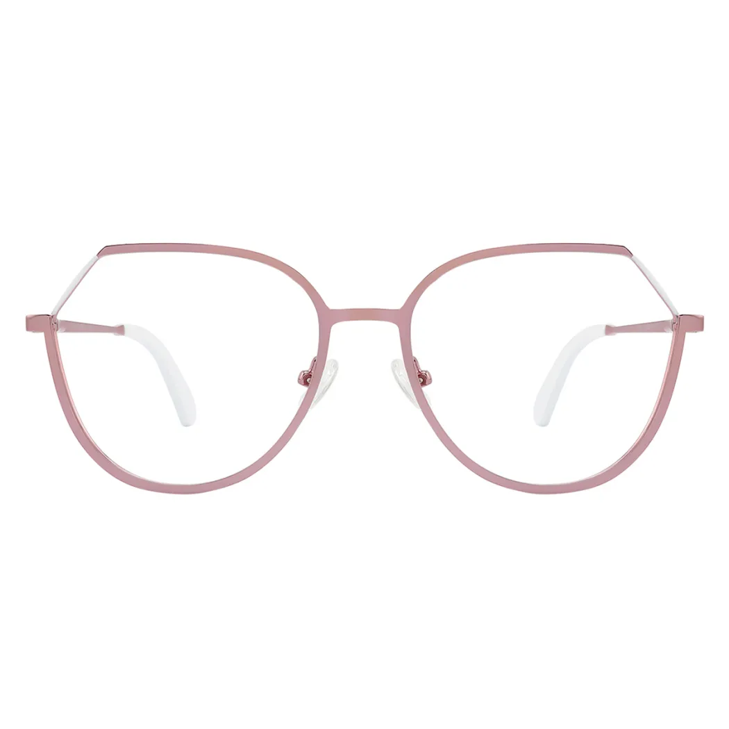 Geometric Pink Eyeglasses