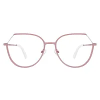 Geometric Pink Eyeglasses