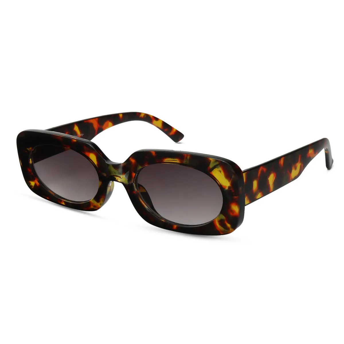Rectangle Tortoiseshell Sunglasses