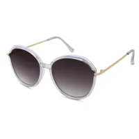 Oval Gold Sunglasses