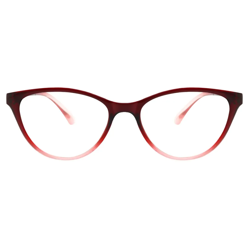 Square Red Reading Glasses
