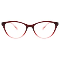 Square Red Reading Glasses