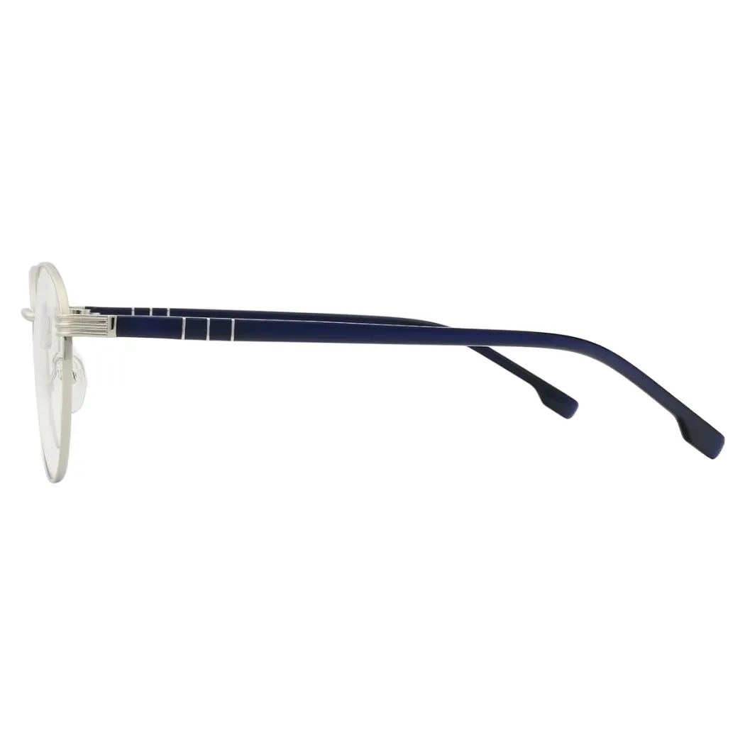 Oval Silver Eyeglasses