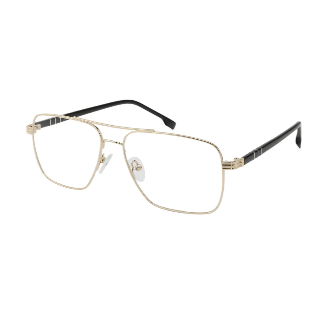 Rectangle Gold Eyeglasses