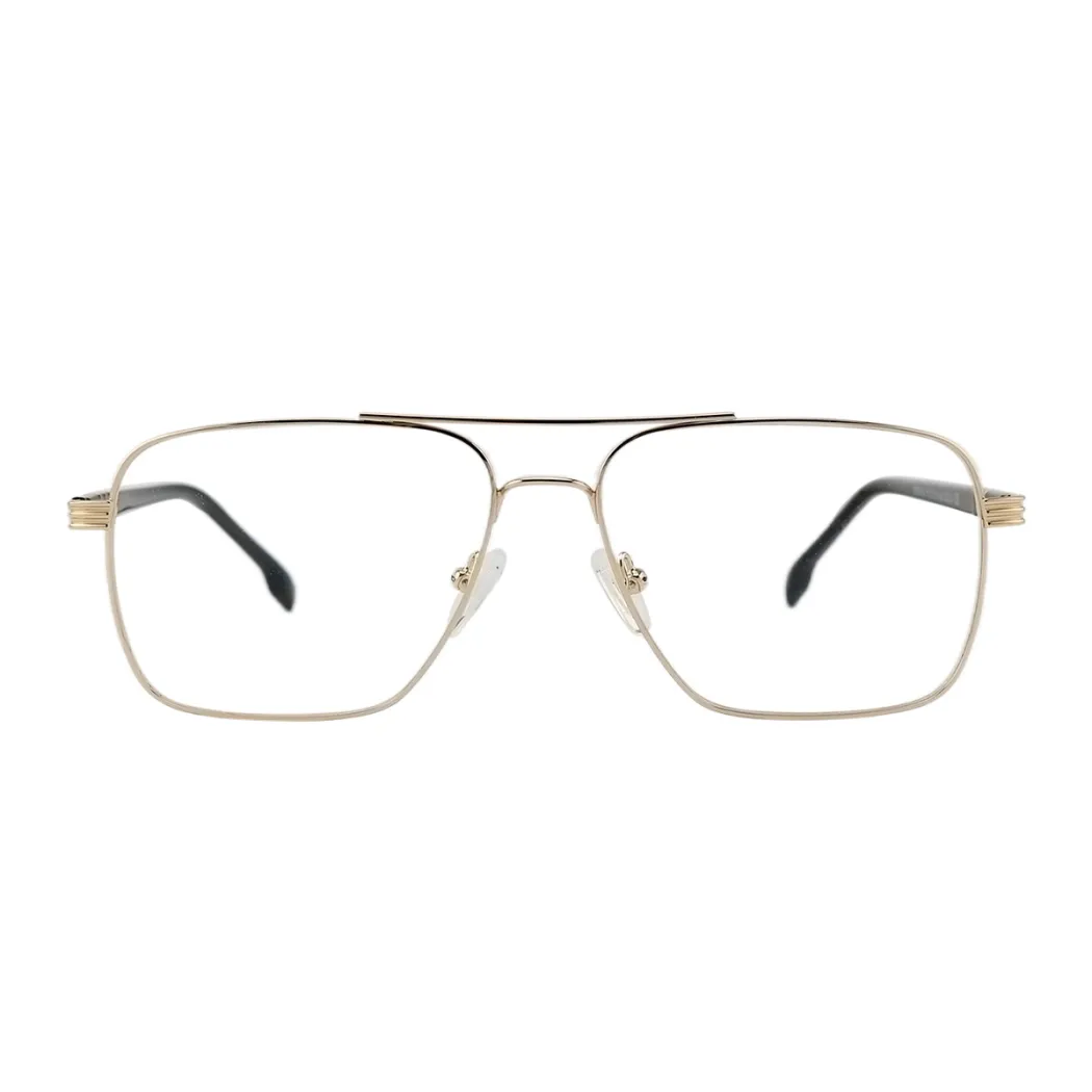 Rectangle Gold Eyeglasses