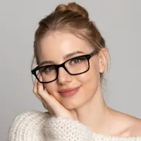 Rectangle Black Eyeglasses