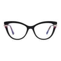 Oval Black Eyeglasses