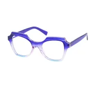 Square Gradient Purple Eyeglasses