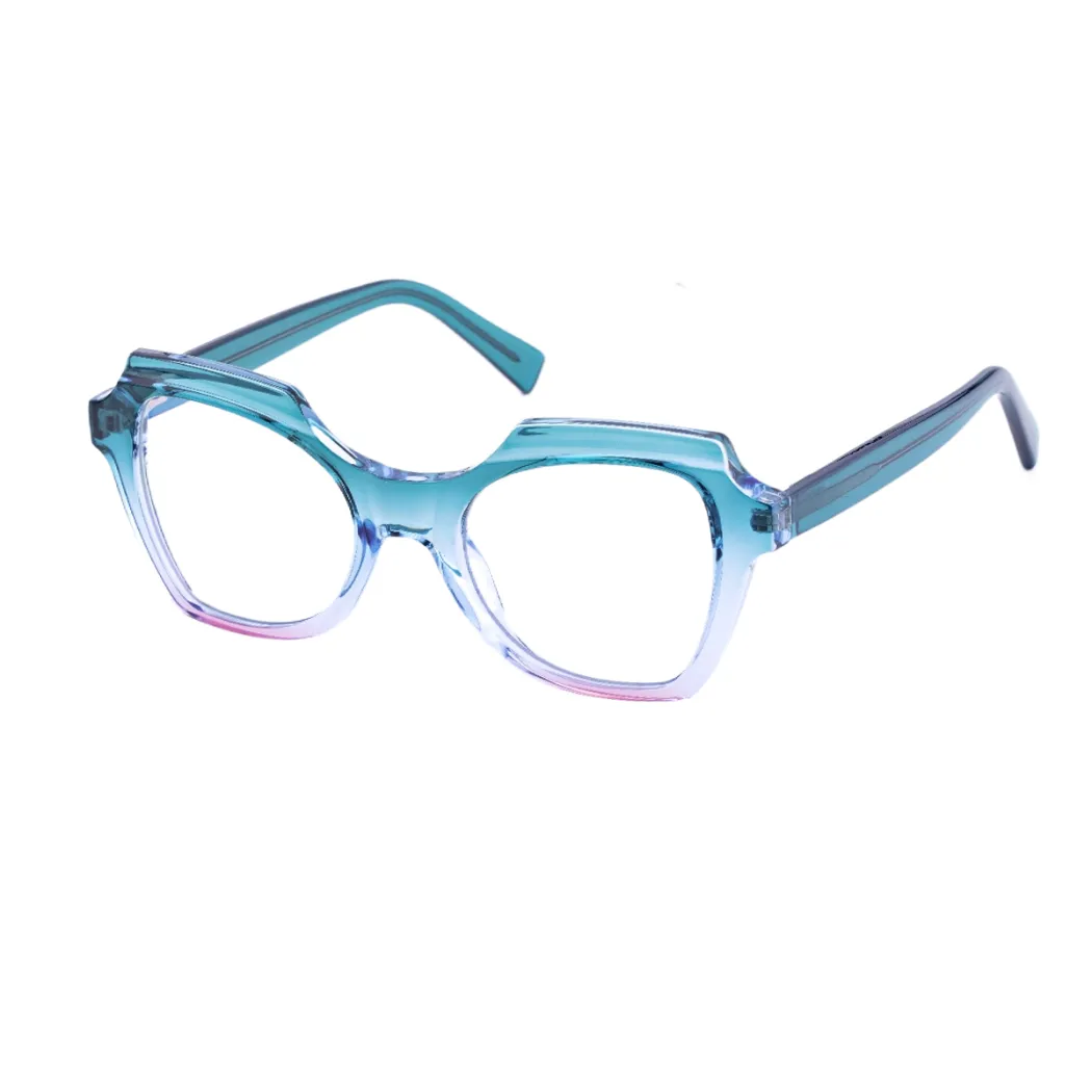 Square Green/Clear Eyeglasses