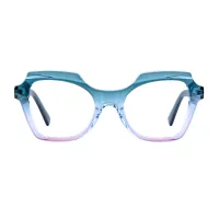 Square Green/Clear Eyeglasses