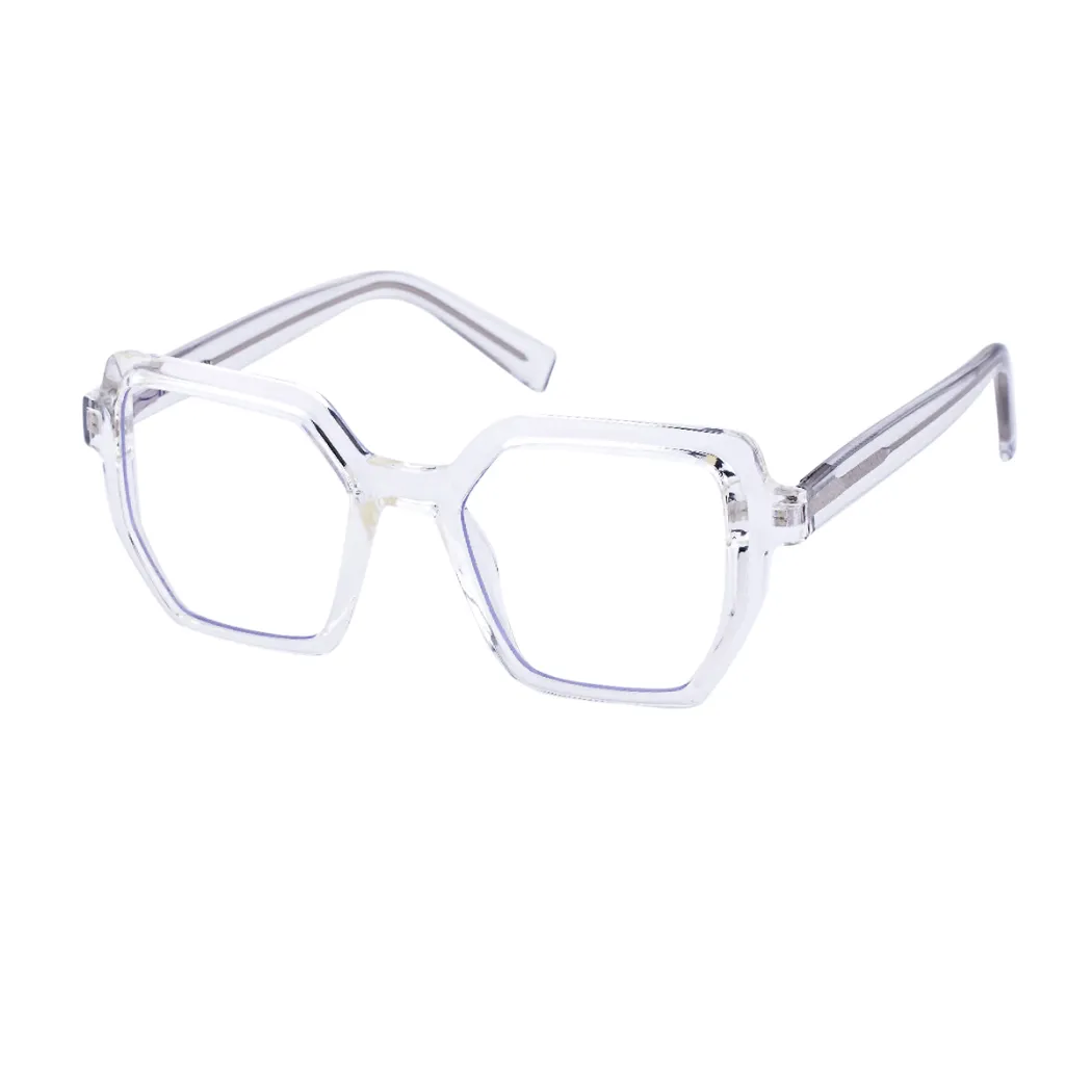Geometric Clear Eyeglasses