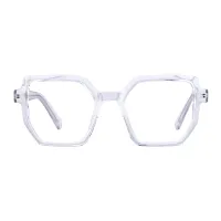 Geometric Clear Eyeglasses