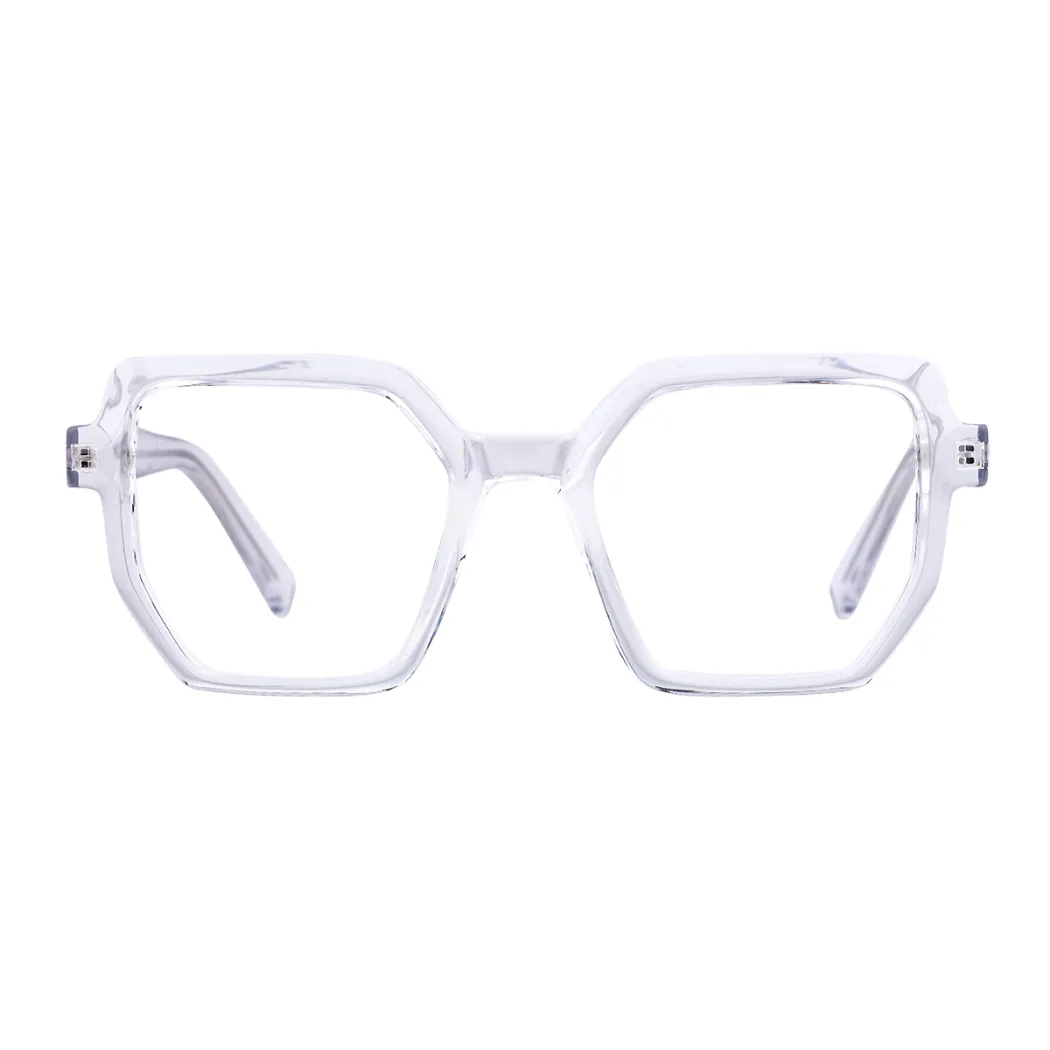 Geometric Clear Eyeglasses