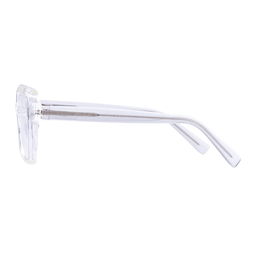 Geometric Clear Eyeglasses