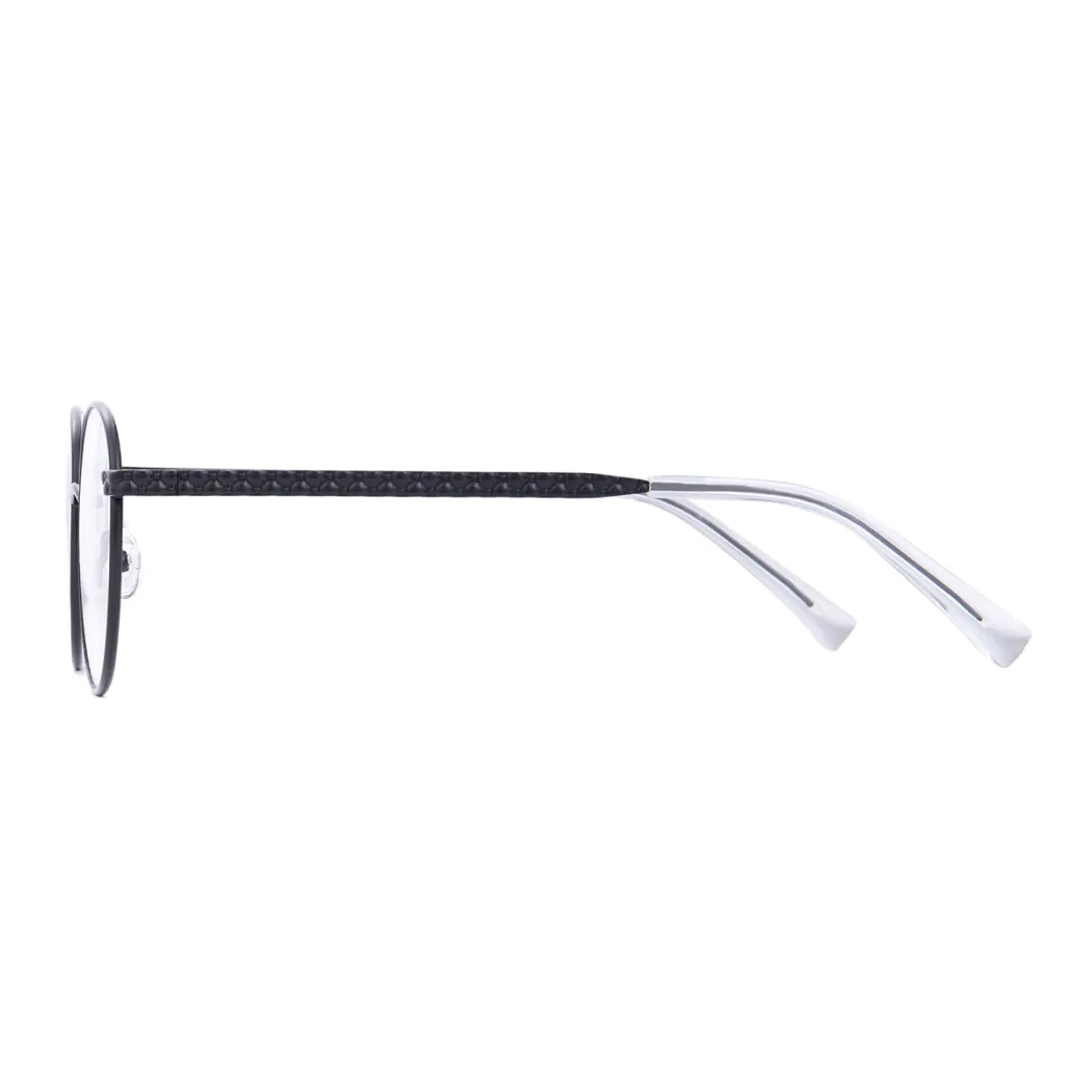 Round Matte Black Eyeglasses
