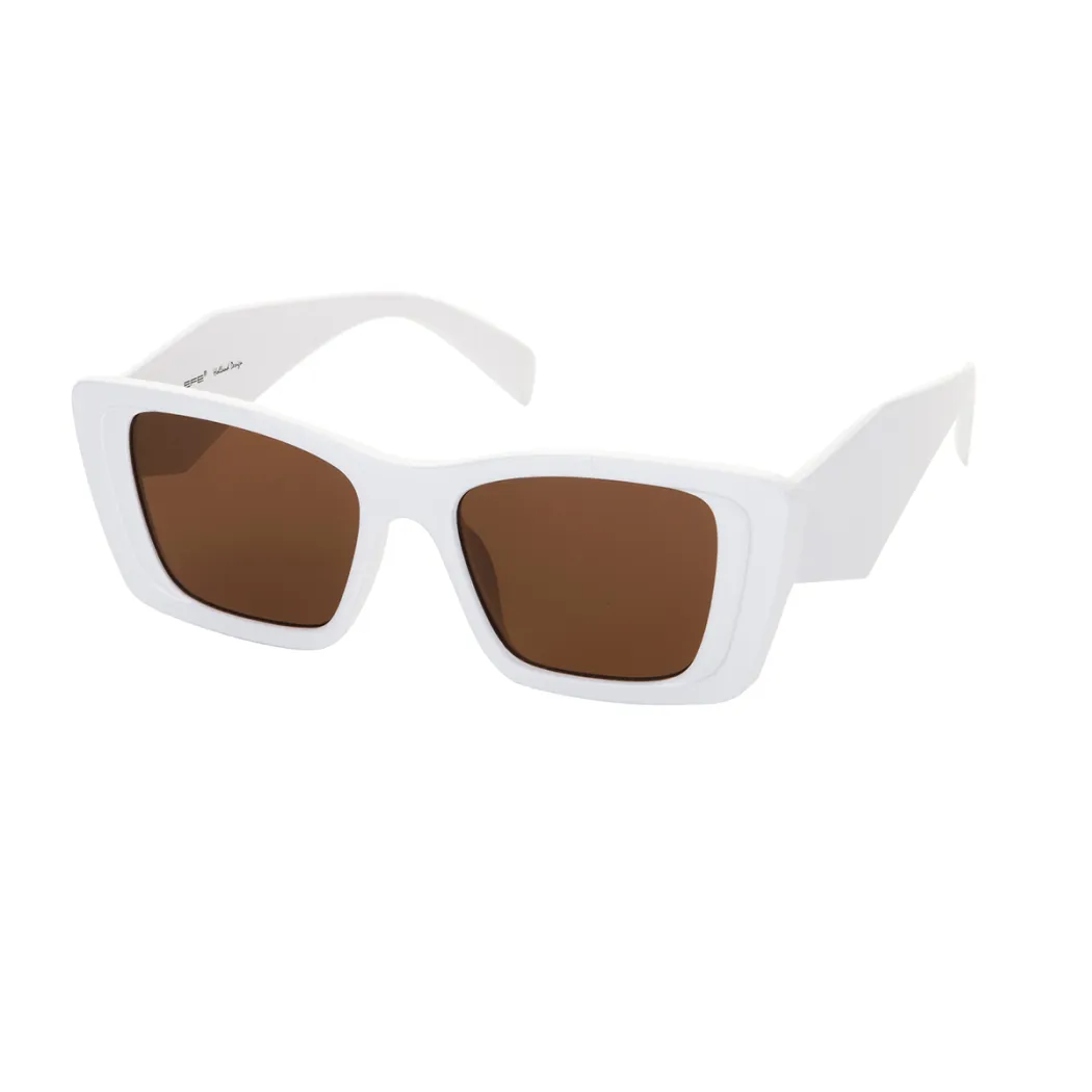 Square White Sunglasses