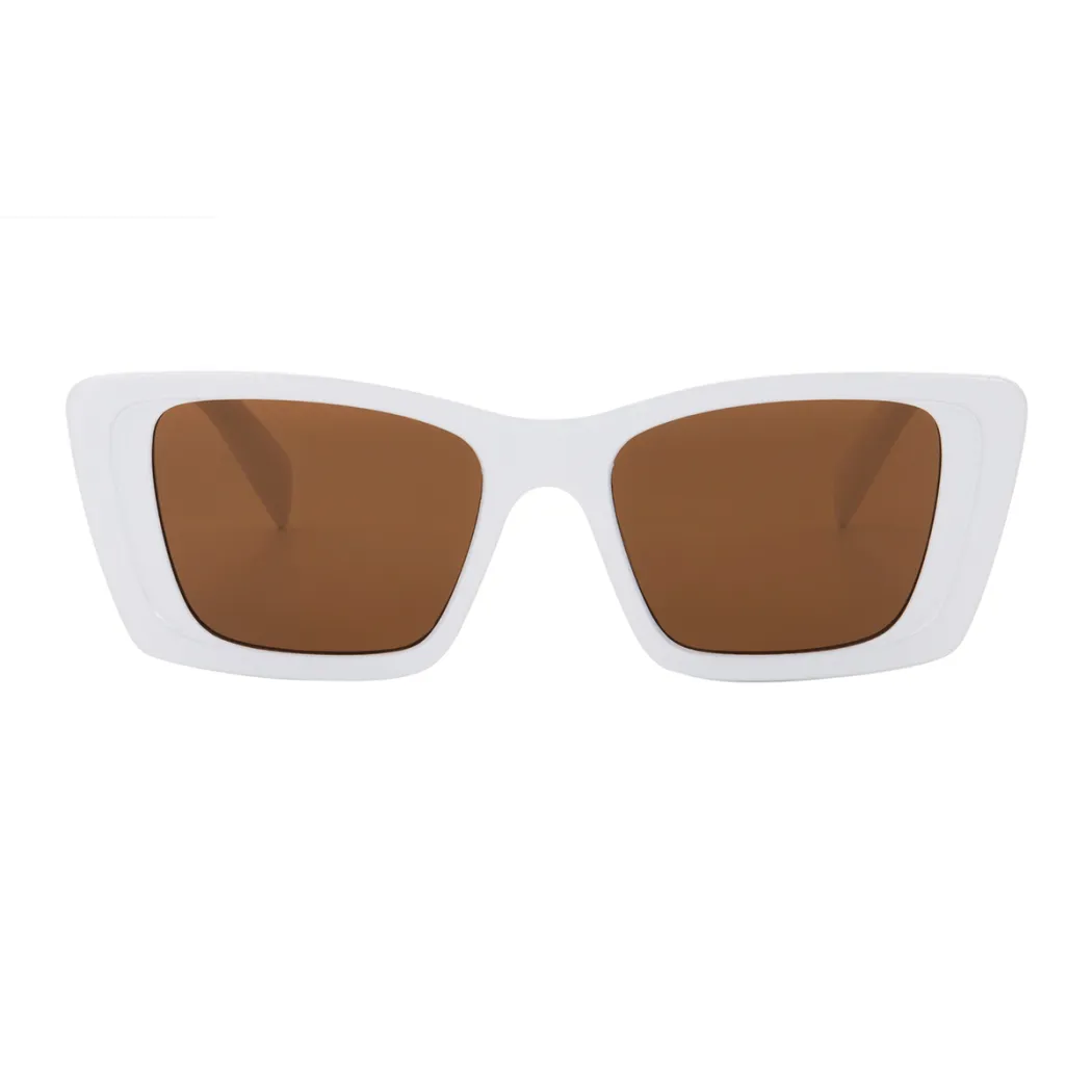 Square White Sunglasses