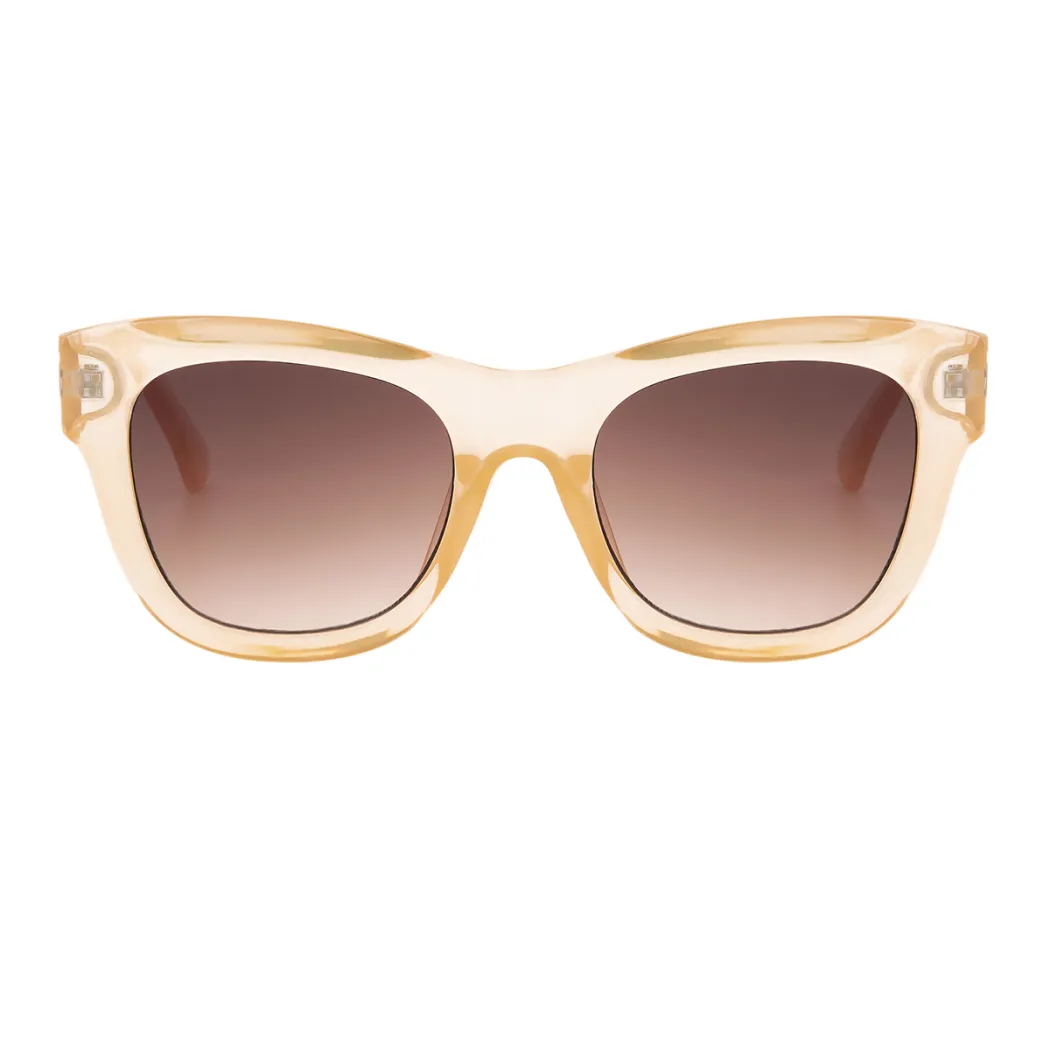 Square Light Brown Sunglasses