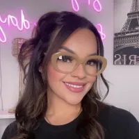 Oval Transparent Green Eyeglasses