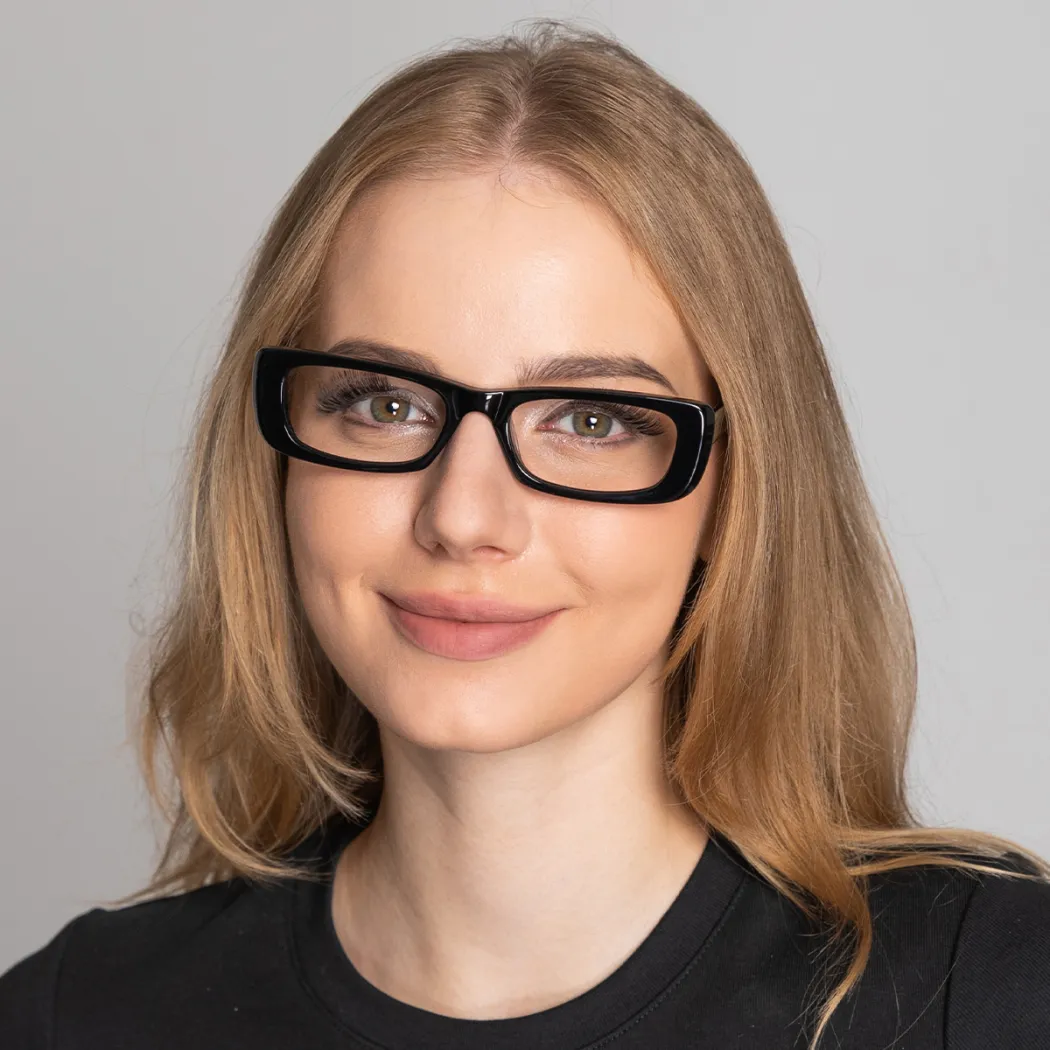 Rectangle Black Eyeglasses
