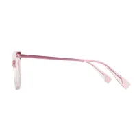 Cat-eye Transparent Red Eyeglasses