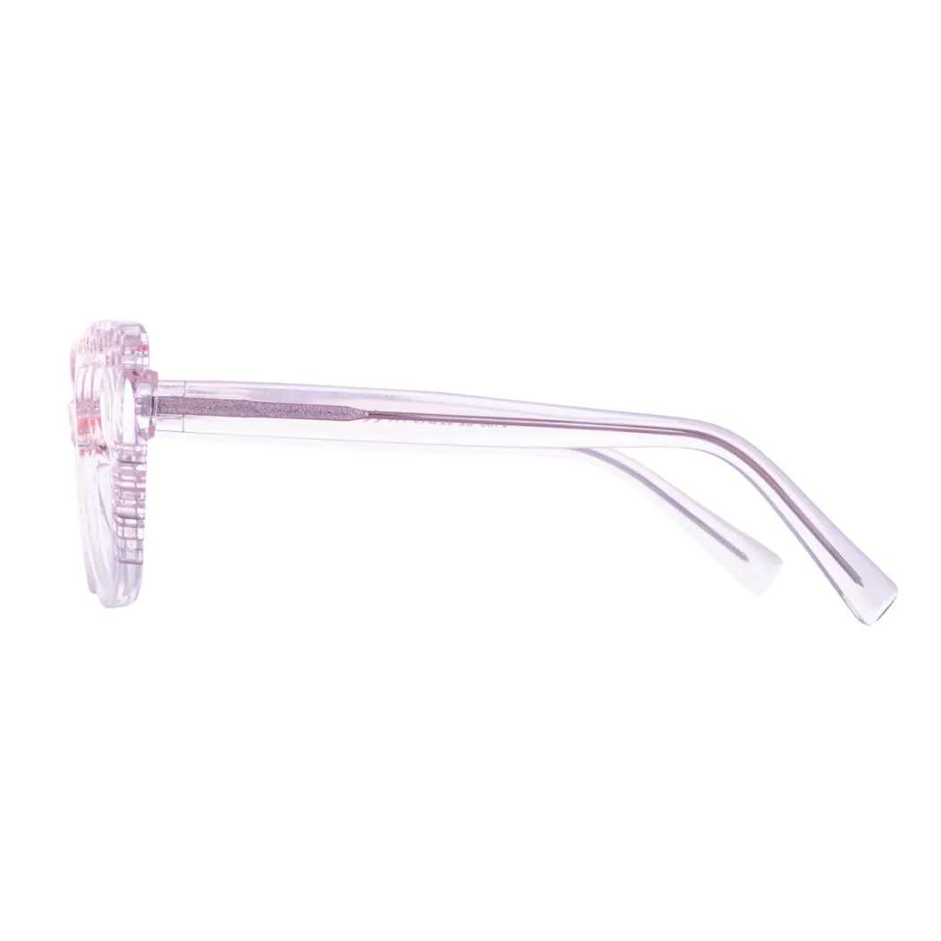 Cat-eye Transparent Pink Eyeglasses