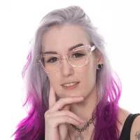 Cat-eye Transparent Pink Eyeglasses