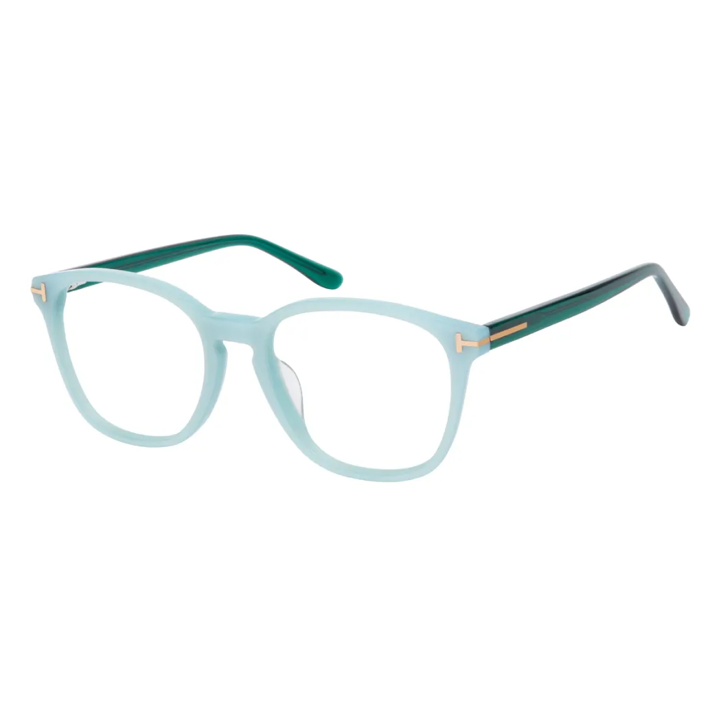 Square Light Blue Eyeglasses