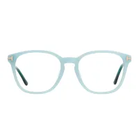 Square Light Blue Eyeglasses