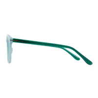 Square Light Blue Eyeglasses