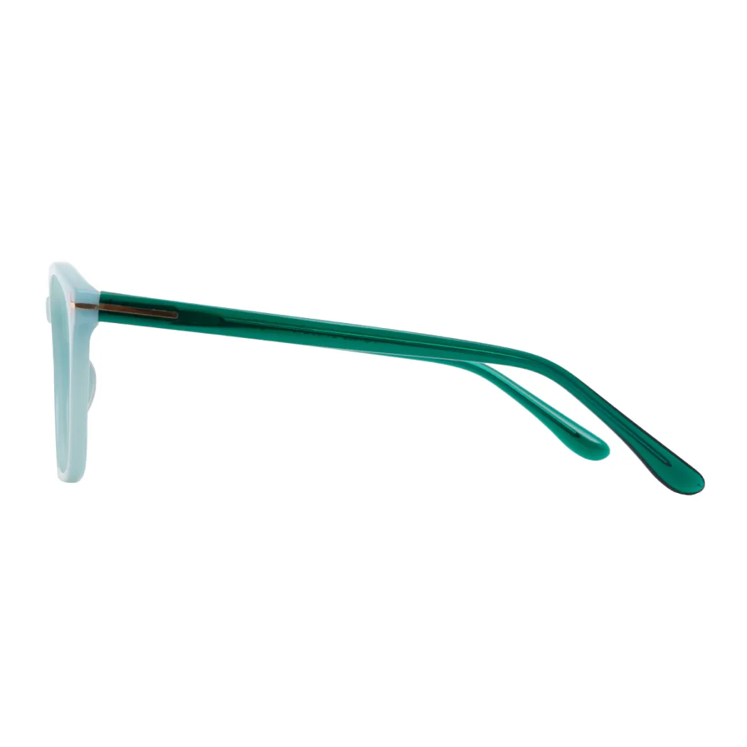 Square Light Blue Eyeglasses
