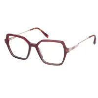 Square Red Eyeglasses