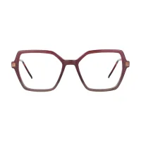 Square Red Eyeglasses