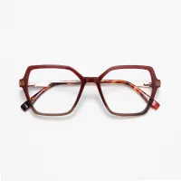 Square Red Eyeglasses