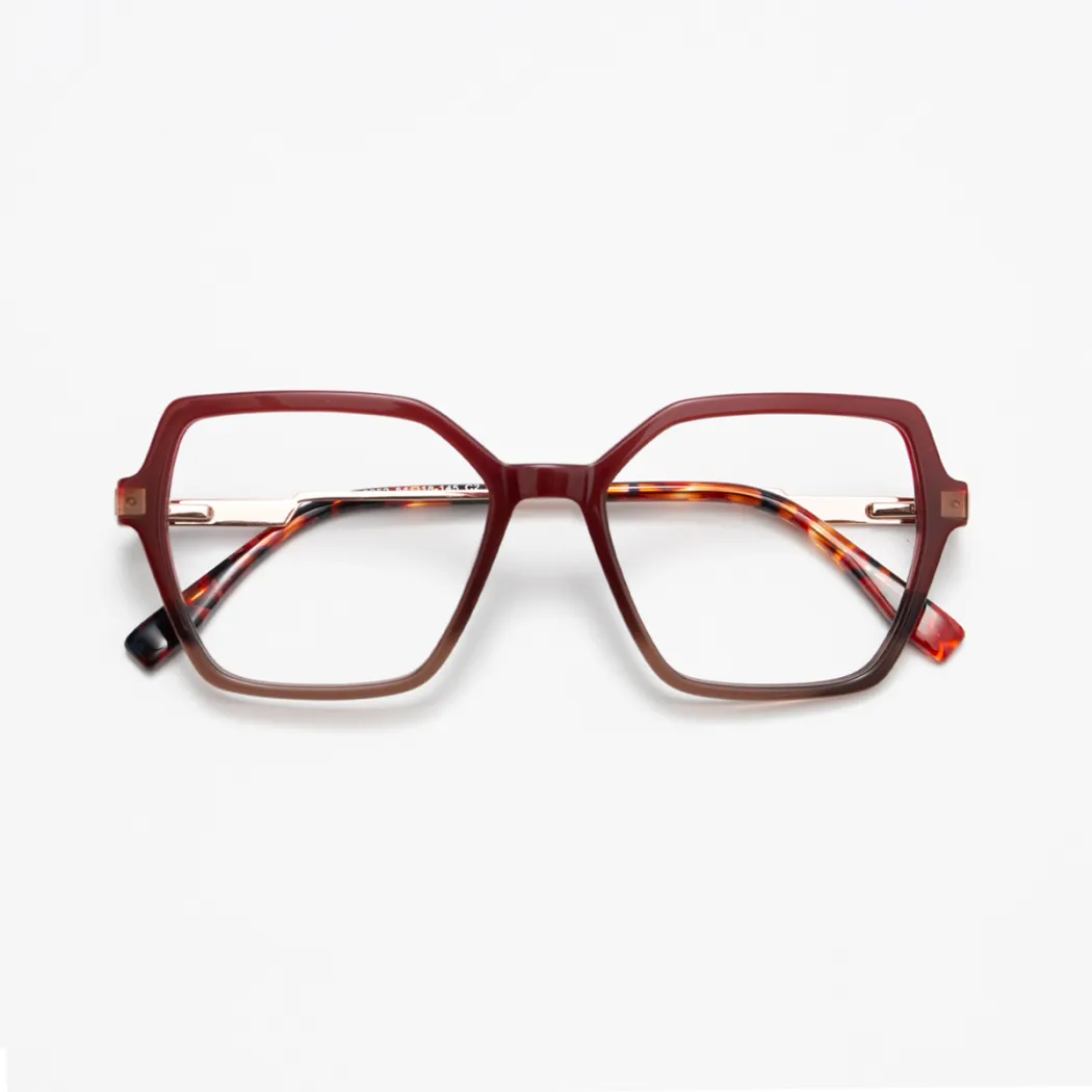 Square Red Eyeglasses