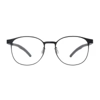 Round Black Eyeglasses