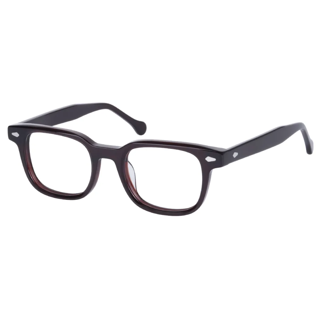 Rectangle Brown Eyeglasses