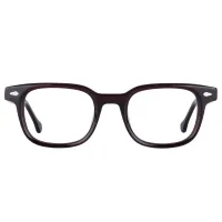 Rectangle Brown Eyeglasses
