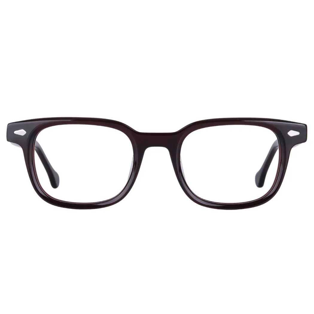 Rectangle Brown Eyeglasses