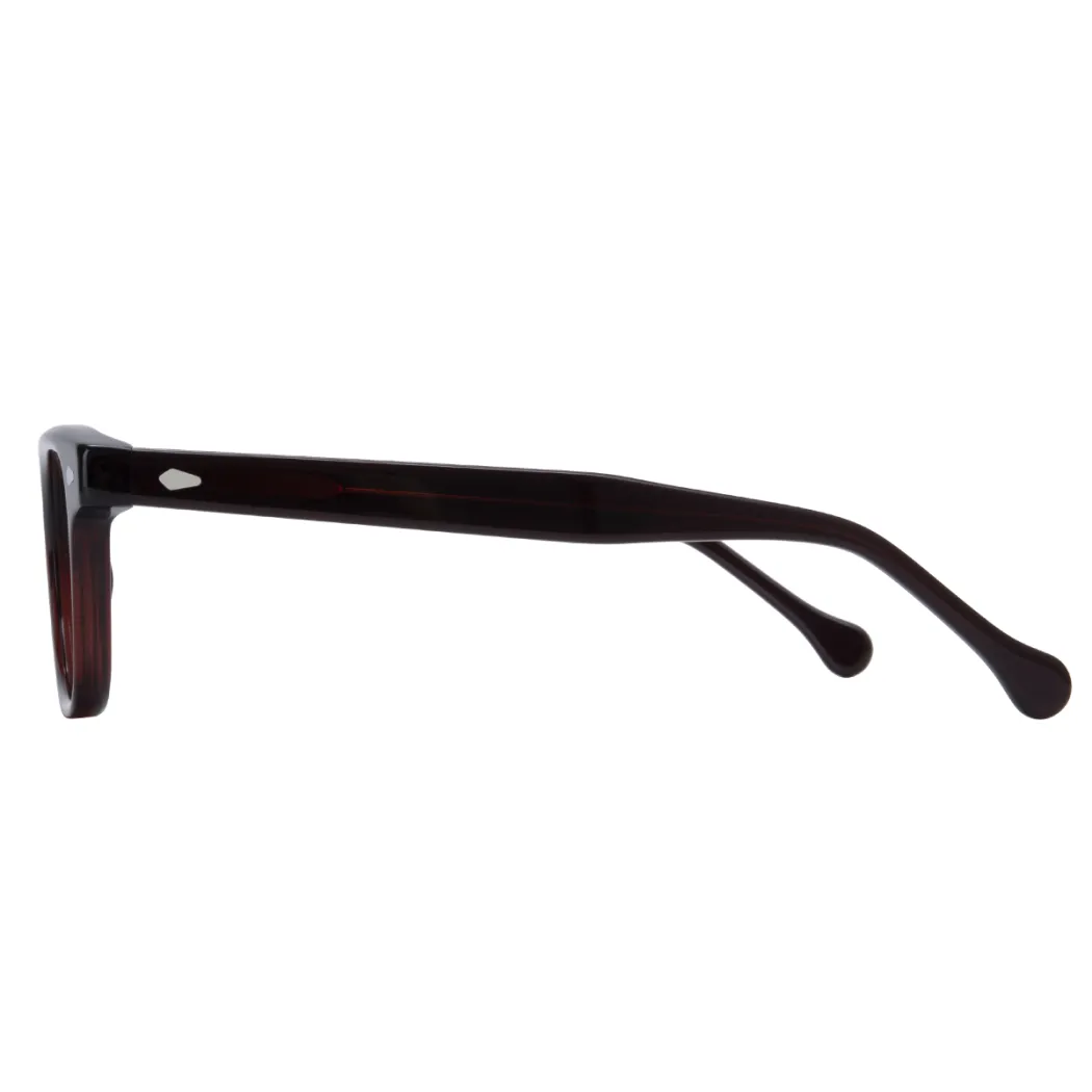 Rectangle Brown Eyeglasses