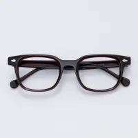 Rectangle Brown Eyeglasses