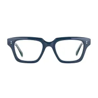 Rectangle Blue Eyeglasses