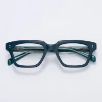 Rectangle Blue Eyeglasses