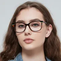 Rectangle Tortoiseshell Eyeglasses