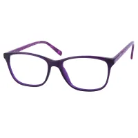 Rectangle Purple Eyeglasses