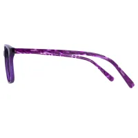 Rectangle Purple Eyeglasses