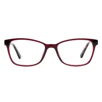 Rectangle Red Eyeglasses