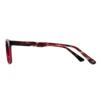 Rectangle Red Eyeglasses