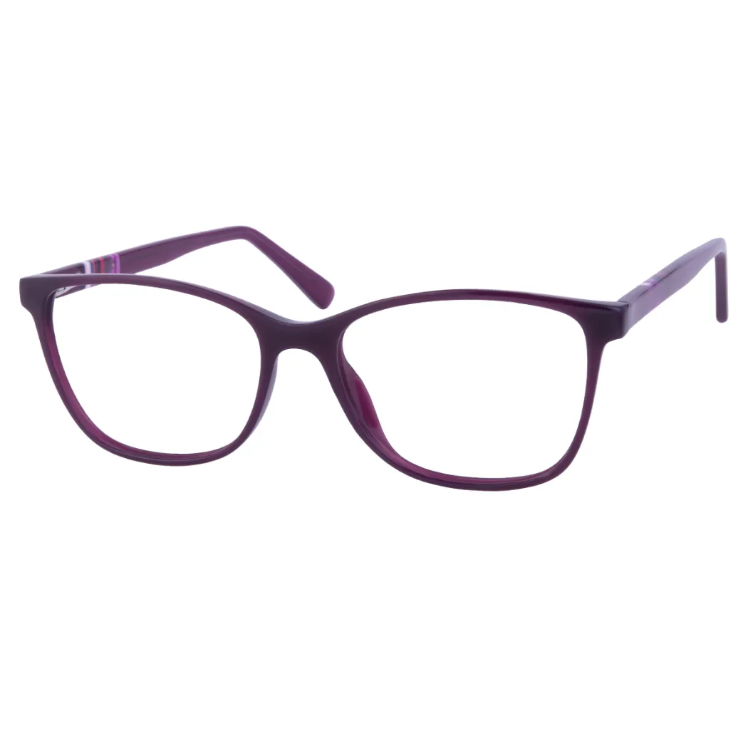 Square Purple Eyeglasses